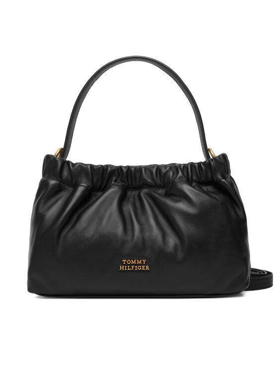 Tommy Hilfiger Torbica Tommy Hilfiger Soft Leather Mini Crossover AW0AW18306 Crna