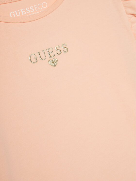 Guess Guess Футболка K5RI26 K6YW4 Кораловий Regular Fit