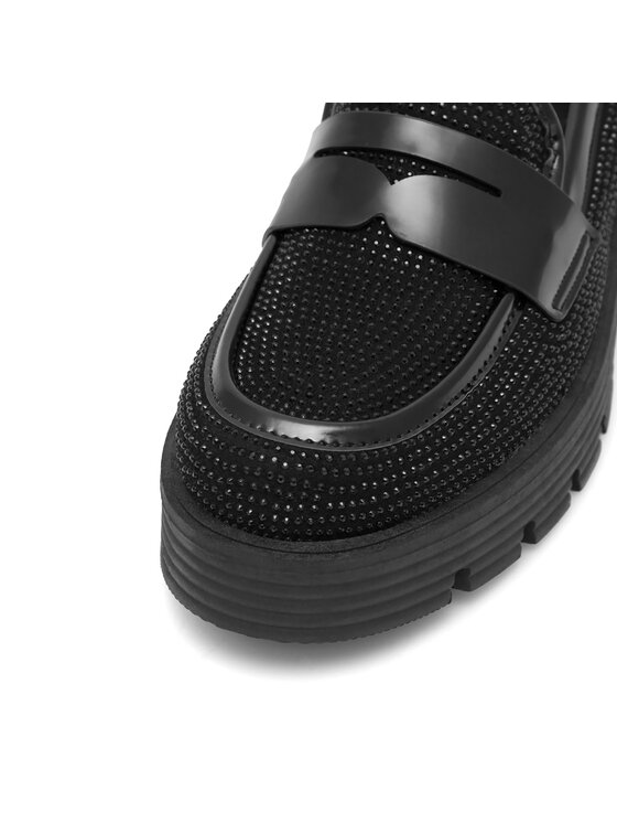 Jenny Fairy Loafersy Jenny Fairy Bling WS6119-15 Czarny