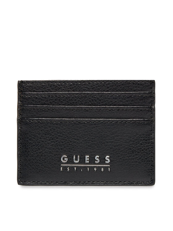 Guess Θήκη πιστωτικών καρτών Guess Fidenza Slg SMFIDA LEA25 Μαύρο
