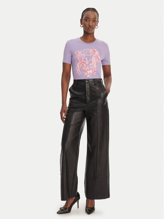 Versace Jeans Couture Versace Jeans Couture Camiseta 80HAHE01 CJ02E Violeta Slim Fit