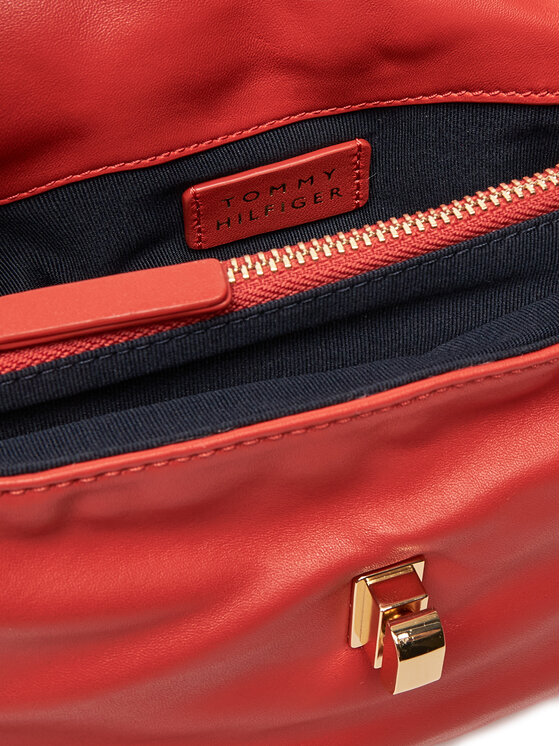 Tommy Hilfiger Ročna torba Tommy Hilfiger Soft Leather Conv Crossover AW0AW17638 Rdeča