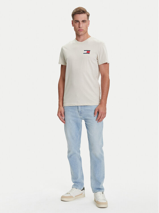Tommy Jeans Tommy Jeans Camiseta Essential DM0DM20740 Beis Slim Fit