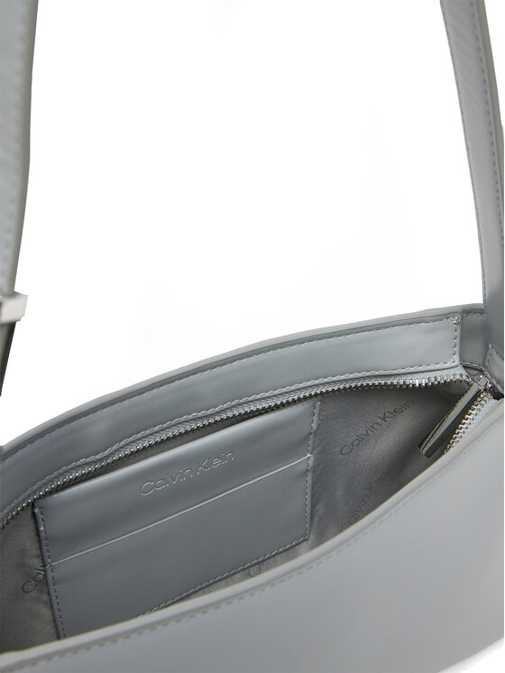 Calvin Klein Borsetta Calvin Klein Embossed Logo Shoulder Bag K60K612550 Grigio