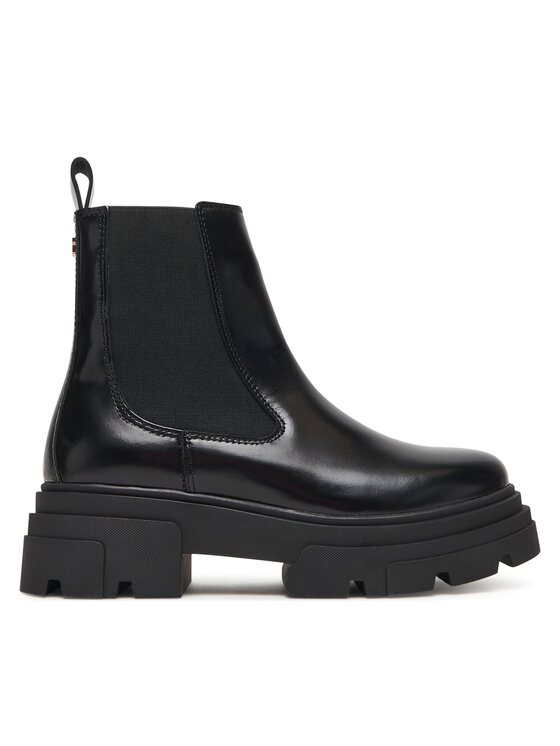 Tommy Hilfiger Sztyblety Tommy Hilfiger Shiny FW0FW09042 Czarny