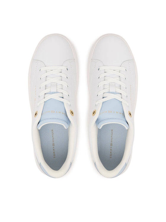 Tommy Hilfiger Sneakers Tommy Hilfiger Th Feminine Cupsole Leather FW0FW09105 Alb