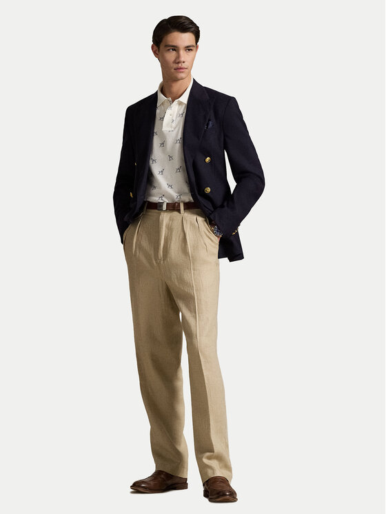 Polo Ralph Lauren Polo Ralph Lauren Polo 710974597001 Écru Custom Slim Fit