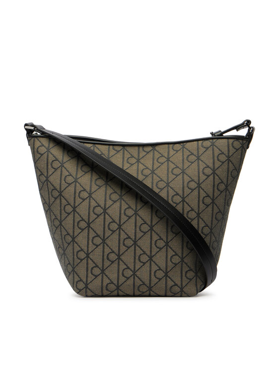 Calvin Klein Torebka Calvin Klein Emblem Aop Jacquard Tote W/Pouch LV04F3535G Khaki