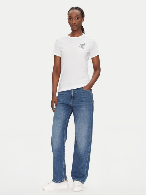 BOSS BOSS Majica C_Elogo_21 50540260 Bela Slim Fit