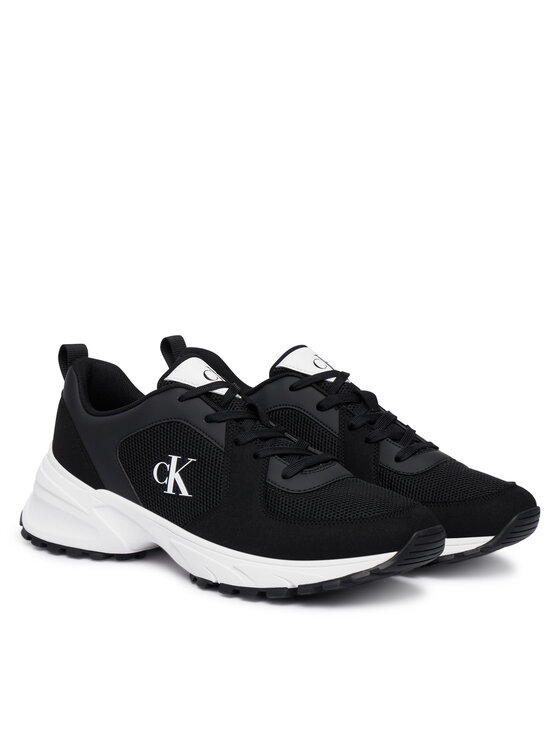 Calvin Klein Tenisice Calvin Klein Hike Runner Lace Up Su Mesh HM0HM02448 Crna