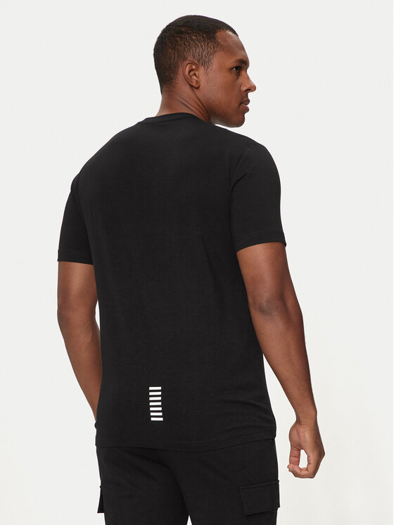 EA7 Emporio Armani EA7 Emporio Armani Футболка 8NPT26 PJVQZ 1200 Чорний Regular Fit