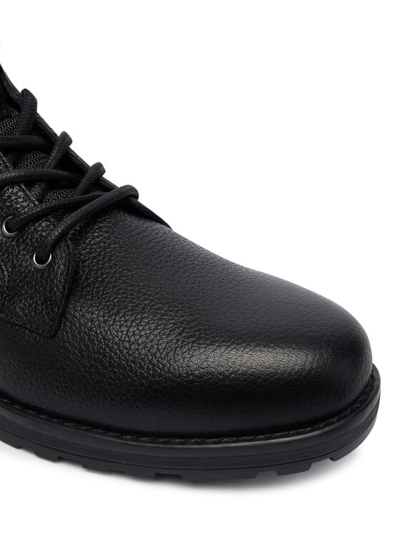 Tommy Hilfiger Šnurovacia obuv Tommy Hilfiger Corporate W FM0FM05606 Čierna