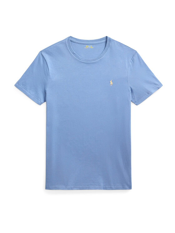 Polo Ralph Lauren Polo Ralph Lauren Marškinėliai 710671438430 Žydra Custom Slim Fit