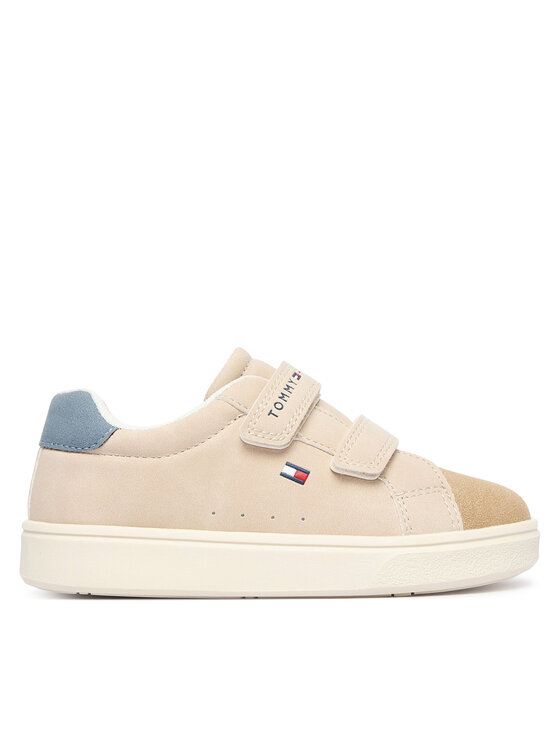 Tommy Hilfiger Sneakersy Tommy Hilfiger Low Cut Velcro Sneaker T1X9-35218-1959 M Beżowy