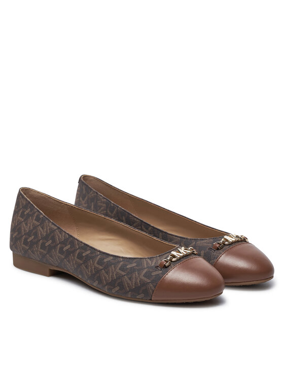 MICHAEL Michael Kors Балетки MICHAEL Michael Kors Rebecca Flex Empire Monogram 40F4RBFP1B Коричневий
