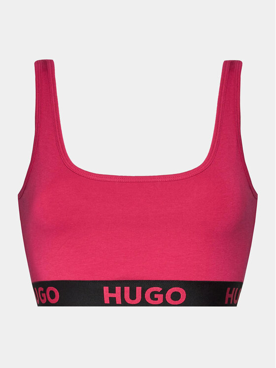 HUGO Hugo Reggiseno top Sporty Logo 50480172 Rosa