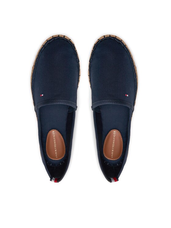 Tommy Hilfiger Espadrilles Tommy Hilfiger Basic Tommy Flat Espadrille FW0FW06497 Sötétkék