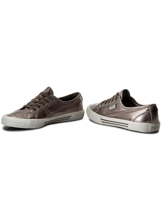 Pepe Jeans Teniszcipő Pepe Jeans Aberlady Met PLS30587 Ezüst