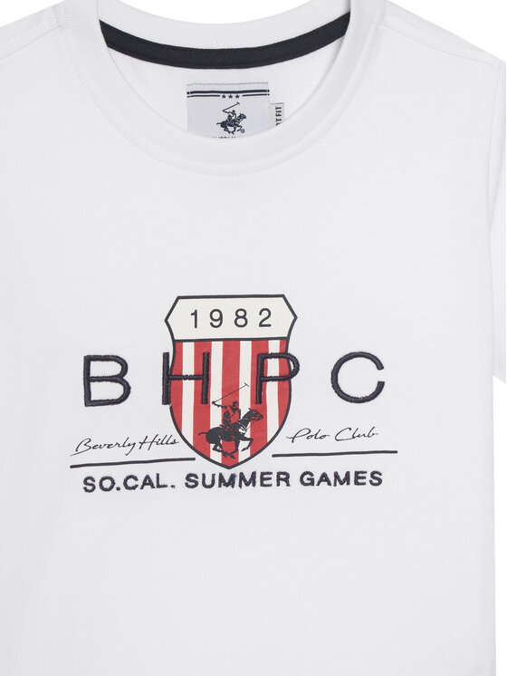 Beverly Hills Polo Club Beverly Hills Polo Club Футболка P-SS26B-TS414011 Білий Regular Fit