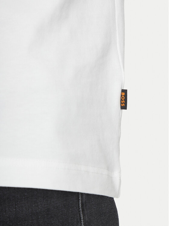 BOSS BOSS Camiseta Te_Bossfish 50539196 Blanco Regular Fit