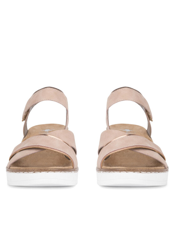 Rieker Szandál Rieker V38G9-31 Rózsaszín