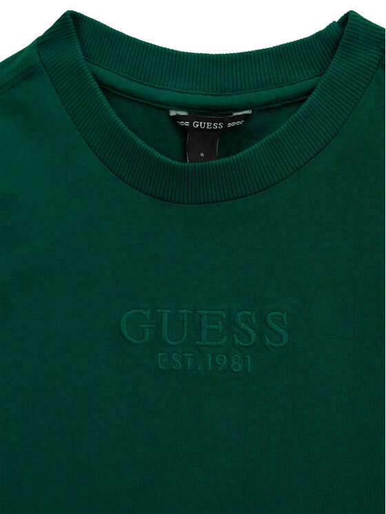 Guess Guess Camiseta L5RI36 K8HM4 Verde oscuro Regular Fit