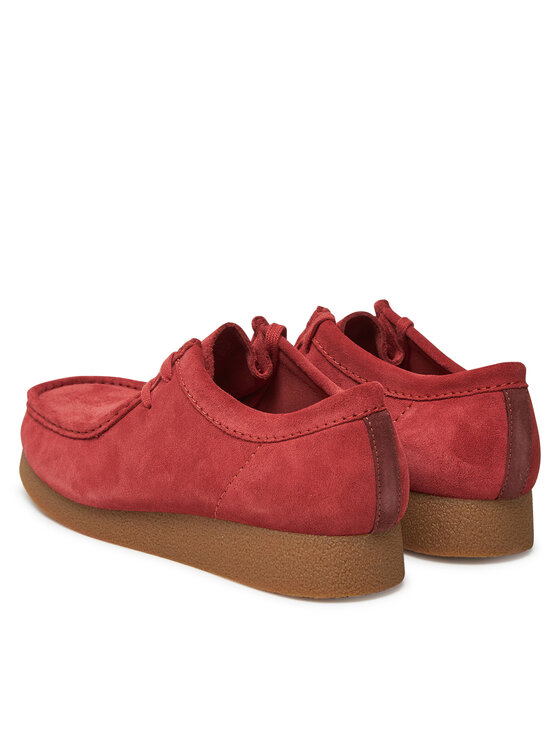 Clarks Nizki čevlji Clarks Wallabee  26180921 Rdeča