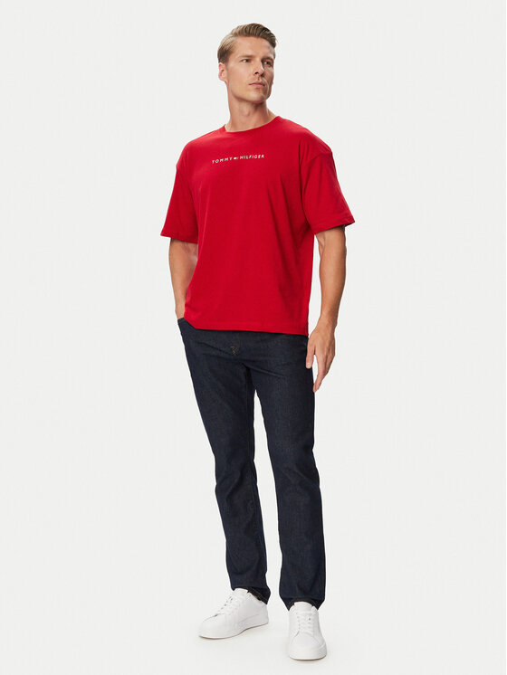 Tommy Hilfiger Tommy Hilfiger Camiseta UM0UM03685 Rojo Relaxed Fit
