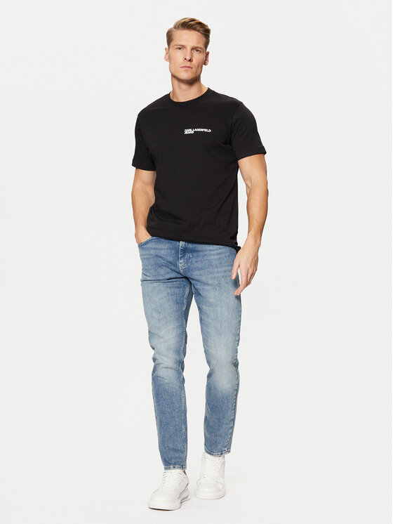 Karl Lagerfeld Jeans Karl Lagerfeld Jeans Футболка A1M17003 Чорний Slim Fit