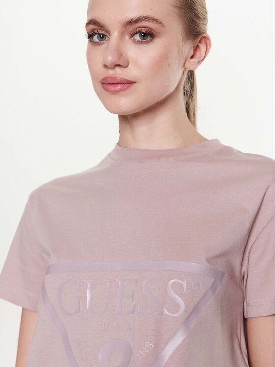 Guess Guess Футболка Adele V2YI06 K8HM0 Рожевий Boxy Fit