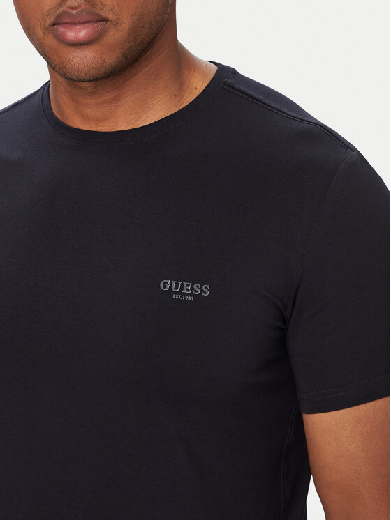 Guess Guess Футболка M6YI24 K3728 Cиній Extra Slim Fit