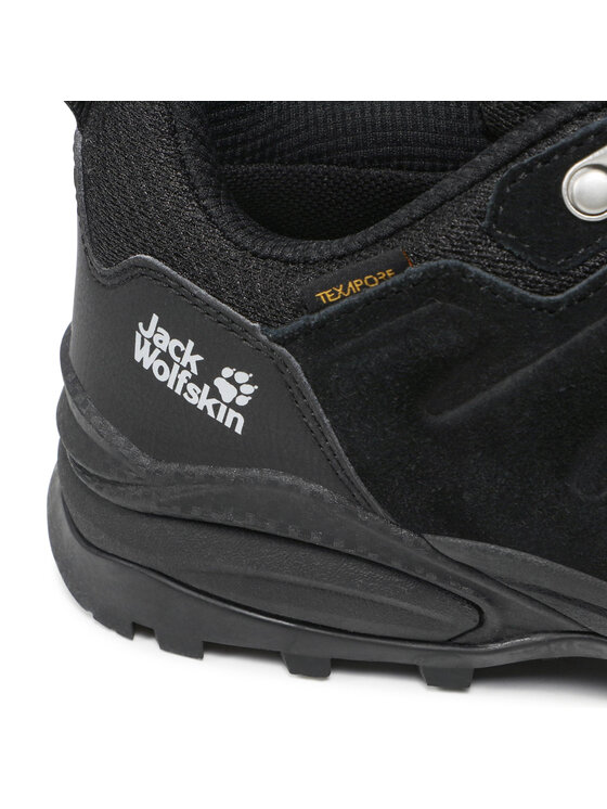 Jack Wolfskin Трекінгові черевики Jack Wolfskin Refugio Texapore Low M 4049851 Чорний
