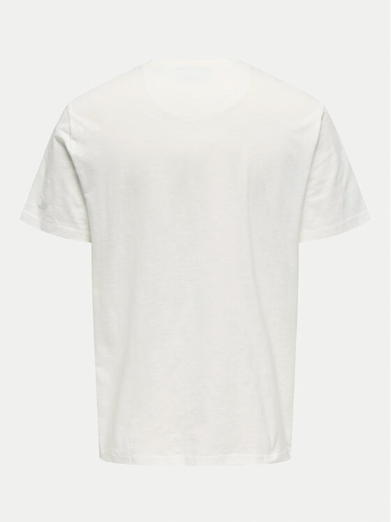 Only & Sons Only & Sons Футболка 22025286 Білий Regular Fit