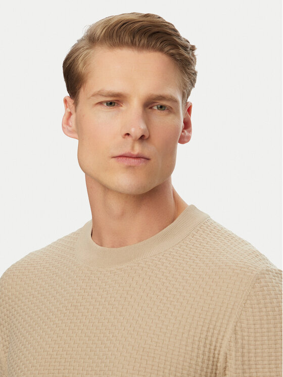 BOSS BOSS Светр H-Nilton 50560468 Світло-бежевий Regular Fit