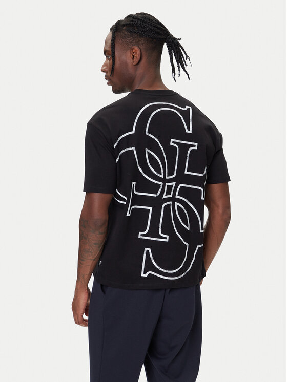 Guess Guess Camiseta M5BI56 KBZV1 Negro Relaxed Fit