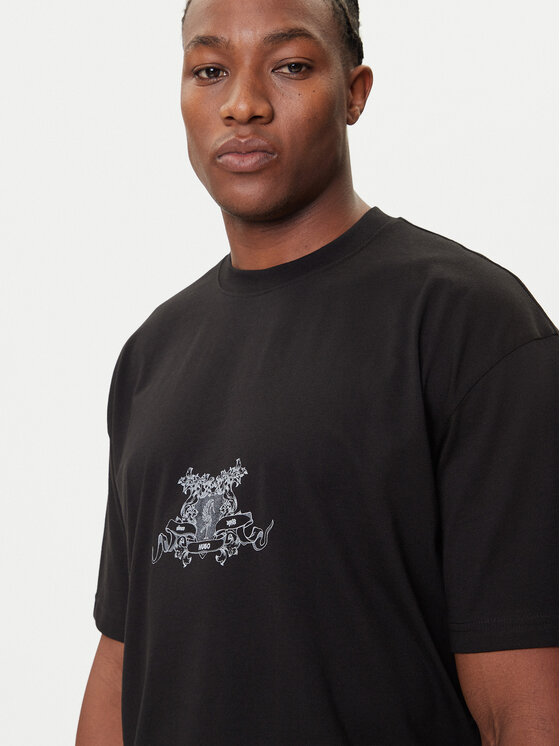 HUGO HUGO Camiseta Duarms 50542817 Negro Oversize
