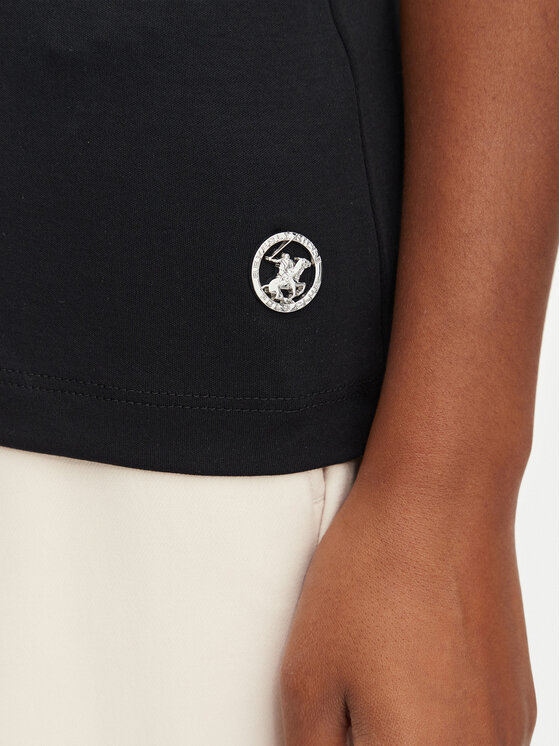 Beverly Hills Polo Club Beverly Hills Polo Club Футболка L1608-HR Чорний Regular Fit