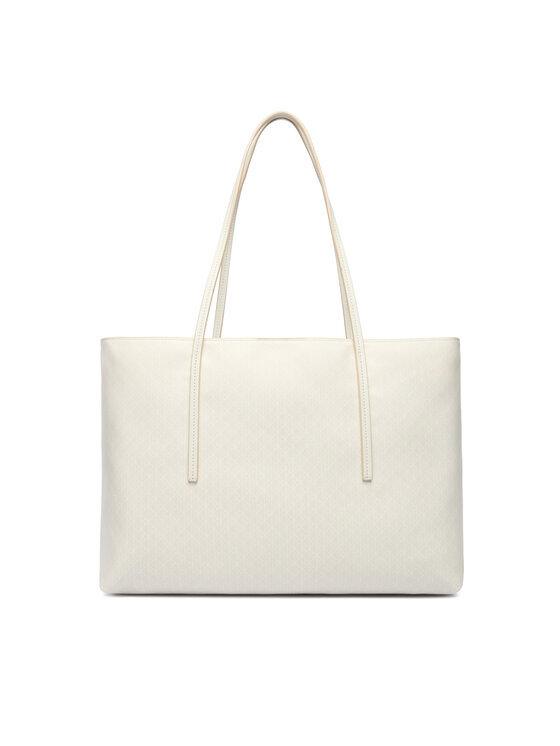 Calvin Klein Torbica Calvin Klein Emblem Aop Tote W/ Pouch LV04F3266G Écru