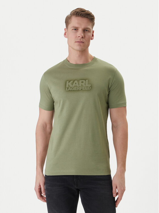 KARL LAGERFELD KARL LAGERFELD Camiseta 755060 562242 Verde Regular Fit
