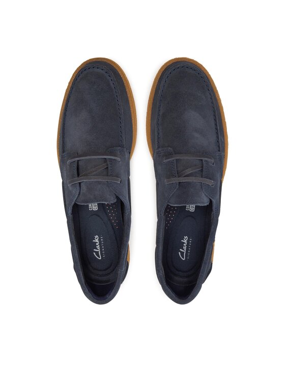 Clarks Poltopánky Clarks Clarkbay Go 26177501 Tmavomodrá