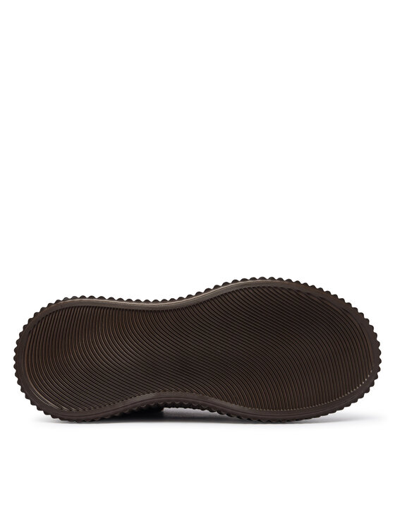 KARL LAGERFELD Sneakersy KARL LAGERFELD Kreeper Lo KL42312L Brązowy ciemny