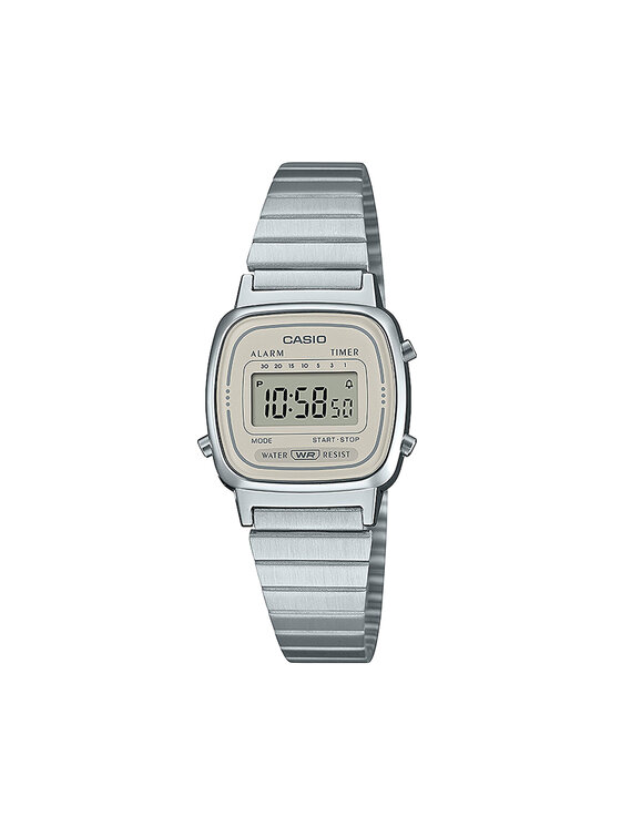 Casio Ročna ura Casio Vintage Mini LA670WEA-8AEF Srebrna