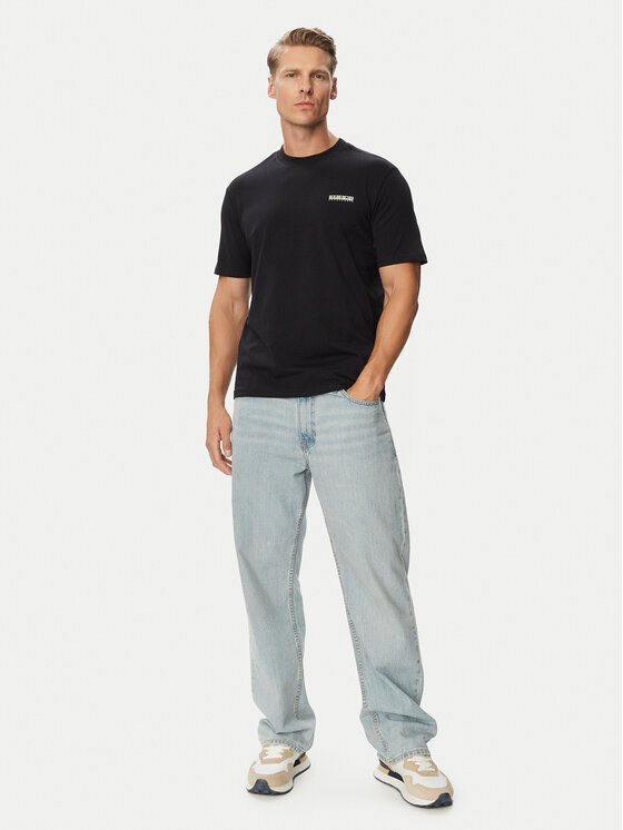 Napapijri Napapijri T-Shirt Smallbox NP0A88TR Μαύρο Regular Fit