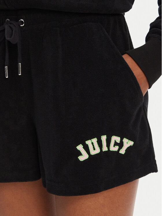 Juicy Couture Juicy Couture Sportshorts Perkin JCWHS125322 Schwarz Relaxed Fit