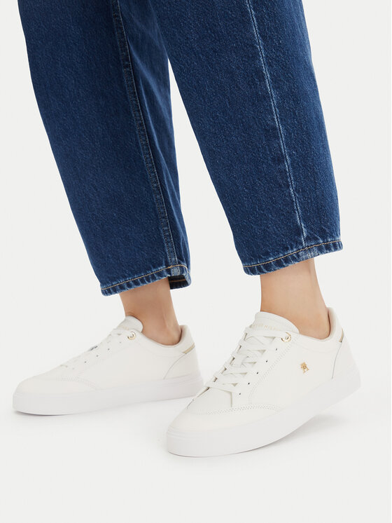 Tommy Hilfiger Snīkeri Tommy Hilfiger Th Chic Cupsole FW0FW09106 Écru