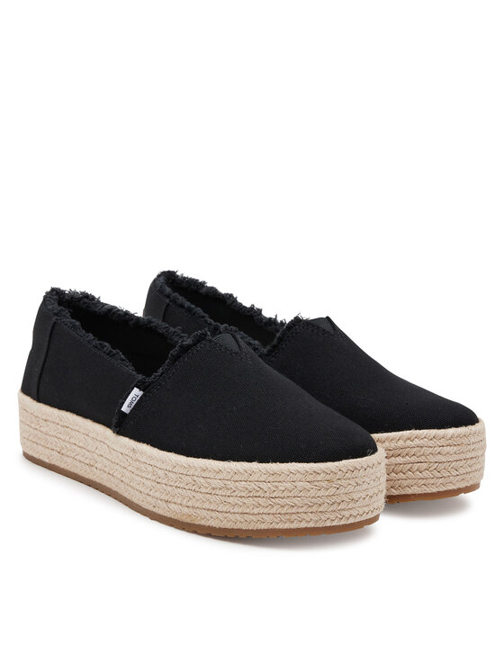Toms Еспадрильї Toms Valencia 10019795 Чорний