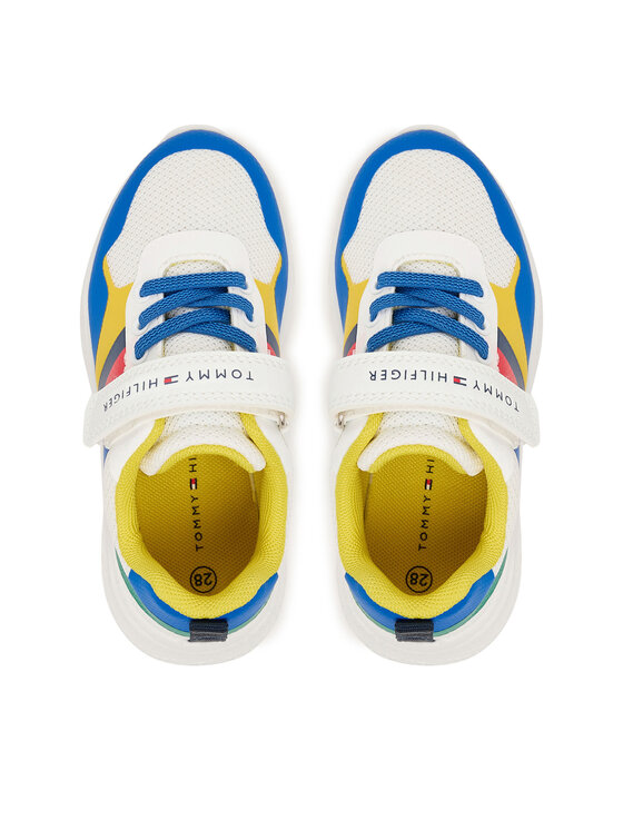 Tommy Hilfiger Superge Tommy Hilfiger Flag Low Cut Lace-Up/Velcro T1X9-34369-1843 M Pisana
