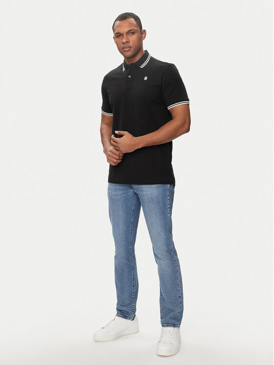 G-STAR G-Star Raw Поло Dunda D17127-5864 Чорний Slim Fit
