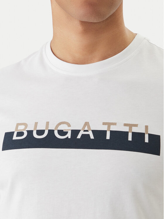Bugatti Bugatti Camiseta 8350-75043C Blanco Regular Fit