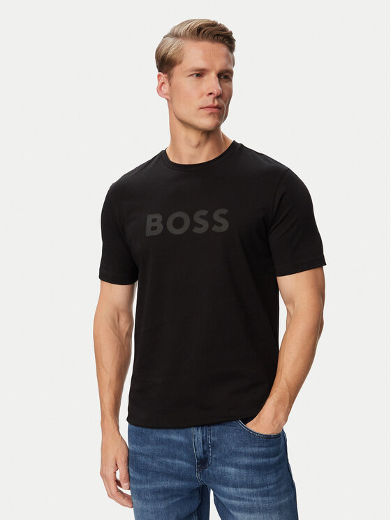 BOSS BOSS Camiseta Logo 50566504 Negro Regular Fit
